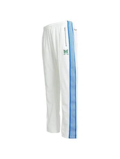 Breath X Needles Side-stripe Velour Track Pants In White