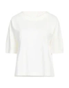 Brebis Noir Woman T-shirt Off White Size L Viscose, Polyamide, Elastane