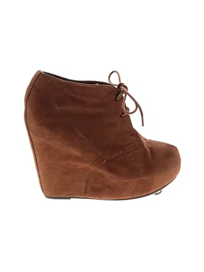 Pre-owned Breckelles Wedges In Brown