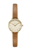 Breda Beverly Leather Watch In Brown