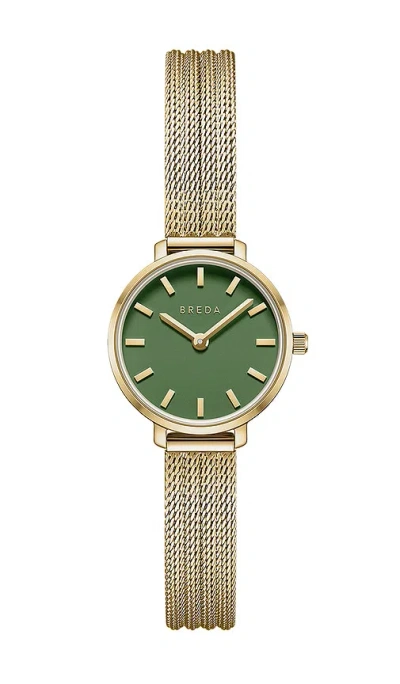 Breda Beverly Mesh Watch In Orange