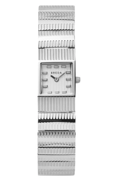 Breda Groove Square Bracelet Watch, 16mm