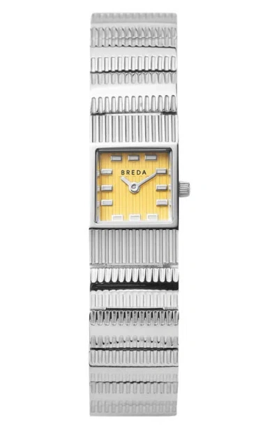 Breda Groove Square Bracelet Watch, 16mm