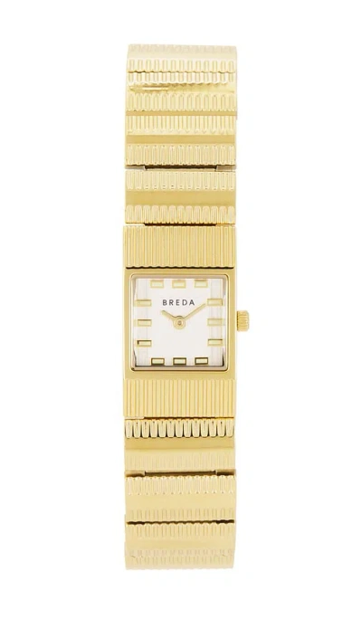 Breda Groove Watch In 金色