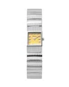 Breda Groove Watch, 16mm X 16mm In Yellow/silver