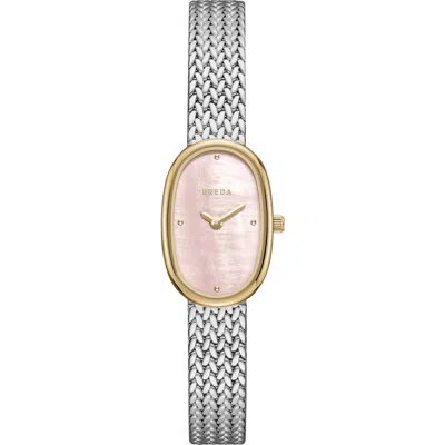 Breda Jane Tethered Bracelet Watch, 18mm X 7mm In Pink