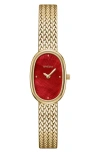 Breda Jane Tethered Mesh Strap Watch, 18mm X 7mm