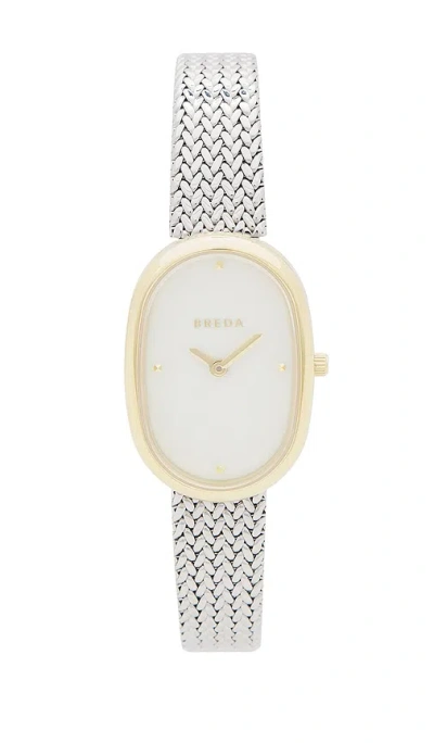 Breda Jane Tethered Watch In 银色&金黄