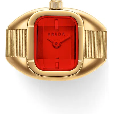 Breda Nocturne Time Ring, 16mm In 18k Goldlated