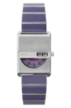 Breda Pulse Tandem Stainless Steel Bracelet Watch, 26mm