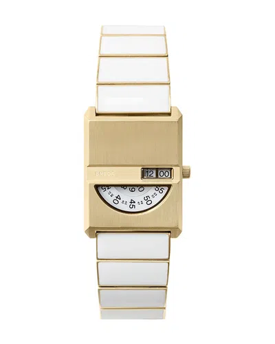 Breda Pulse Tandem Watch, 20mm X 26mm In Pink