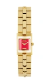 Breda Relic Metal Bracelet Quartz Analog Watch In Red, Women's At Urban Outfitters In 红色