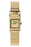 Breda Revel Watch, 18mm In 18k Goldlated