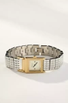 Breda Revel Square Face Metal Watch In Silver