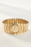 Breda Sync Round Face Metal Watch In Gold