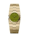 Breda Sync Quartz Bracelet Watch In Gold And Green At Urban Outfitters In Green/gold
