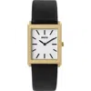 Breda Virgil Leather Strap Watch, 26mm In Gold/black/ivory
