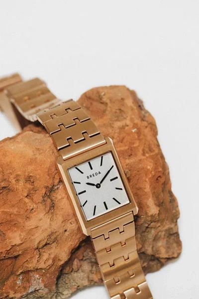 Breda Virgil Metal Watch In Rose Gold, Women's At Urban Outfitters In Rose Gold
