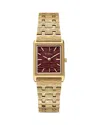 Breda Virgil (revival) Watch, 20mm X 28mm In Red/gold
