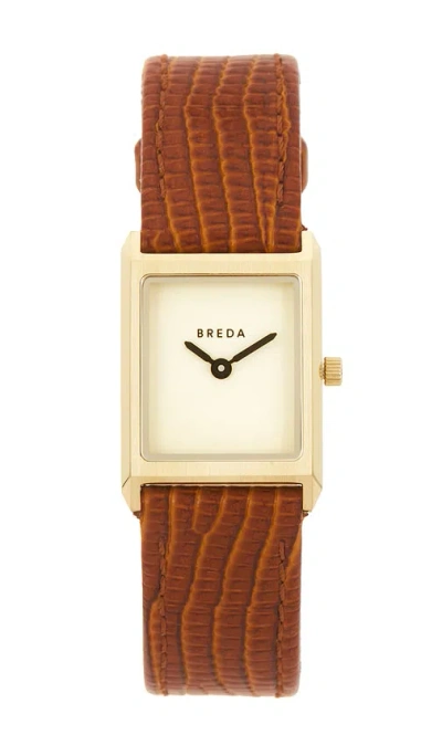Breda Virgil Watch In 棕色&金黄