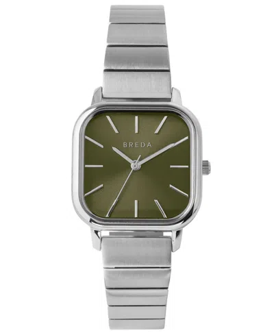 Breda Women's 'esther' 1735a Silver Stainless Steel Bracelet Watch, 26mm