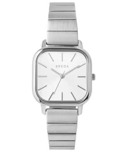Breda Women's 'esther' 1735c Silver Stainless Steel Bracelet Watch, 26mm