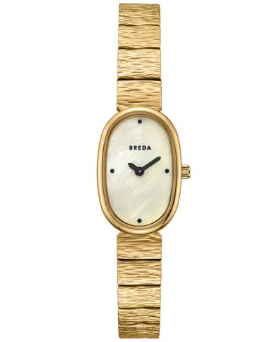 Breda Women's 'jane Revival' Gold Stainless Steel Bracelet Watch, 18mm