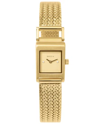 Breda Women's 'revel Tethered' Gold Mesh Bracelet Watch, 18mm