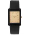Breda Virgil Leather Strap Watch, 26mm In Black