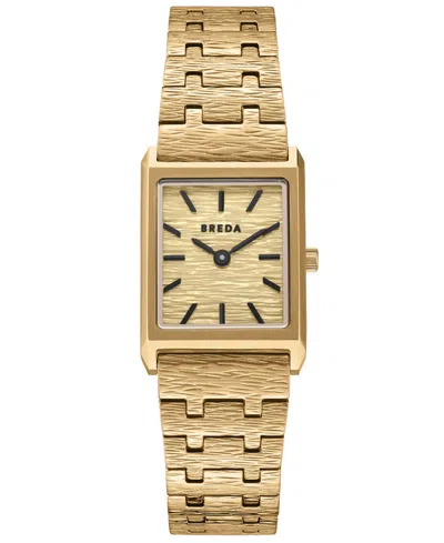 Breda Women's 'virgil Revival' Gold Stainless Steel Bracelet Watch, 20mm