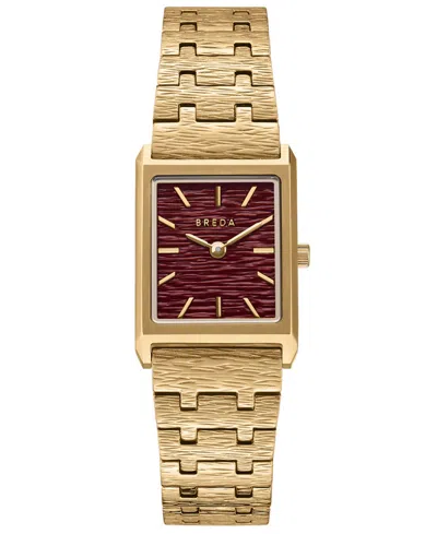 Breda Women's 'virgil Revival' Gold Stainless Steel Bracelet Watch, 20mm