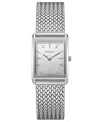 Breda Virgil Tethered Mesh Strap Watch, 20mm In Silver