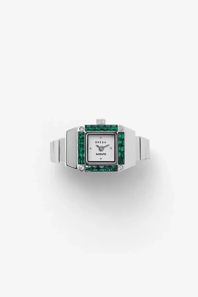 Breda X Dalmata Watch Ring In Silver And Metal, Women's At Urban Outfitters In Multi