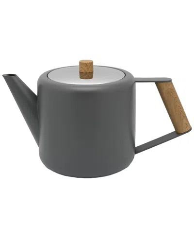 Bredemeijer 1.1l Duet Design Boston Teapot In Gray