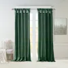Breebe 1 Pc Twist Tab Lined Window Curtain Panel Green 50x95' In Green