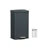 Breebe 10.5 Gallon Kitchen Trash Can With Lid In Black
