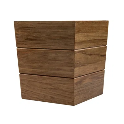 Breebe 12" Brown Waste Basket