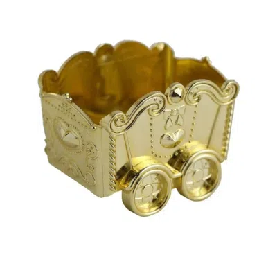 Breebe 12 Pack 2.5" Gold Mini Chariot Treat Party Favor Boxes, Small Candy Container Gift Boxes