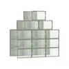 Breebe 12-pack Stackable Plastic Shoe Boxes Laurel Green