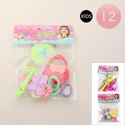Breebe 12 Set Of 11 - Kids Pretend Play Beauty Accessory Set 0.25" H In Multi