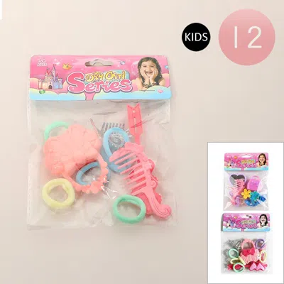 Breebe 12 Set Of 14 - Kids Pretend Play Beauty Accessory Set In Multi