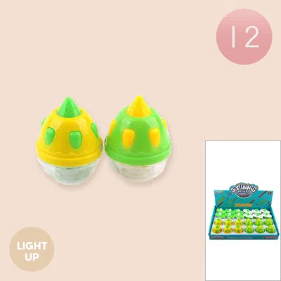 Breebe 12 Set Of 2 - Light Up Launcher Spinning Top Toy In Multi