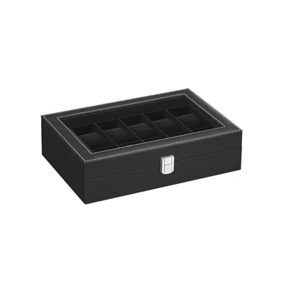 Breebe 12-slot Watch Box With Glass Lid