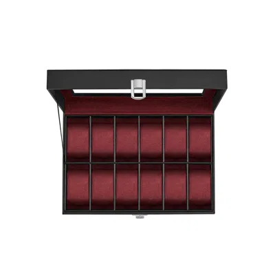 Breebe 12-slot Watch Case Black And Red