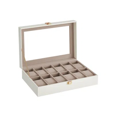Breebe 12-slot Watch Case White