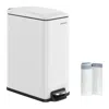 Breebe 12.7 Gallon Garbage Can For Narrow Spaces With Soft-close Lid
