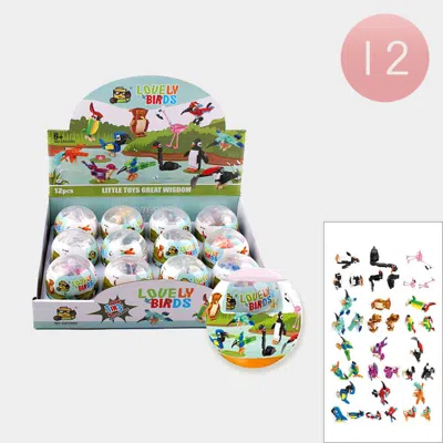 Breebe 12pcs - Lovely Birds Building Block Capsule Toys In Multi