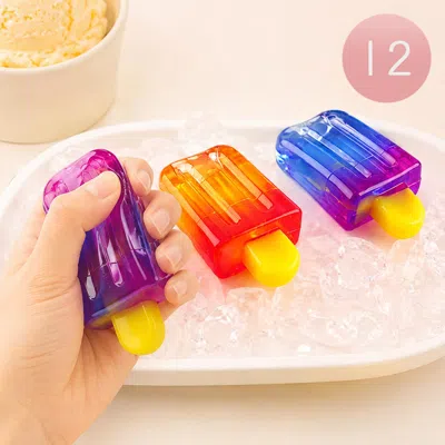 Breebe 12pcs - Popsicle Squishy Stress Relief Squeeze Toy In Multi