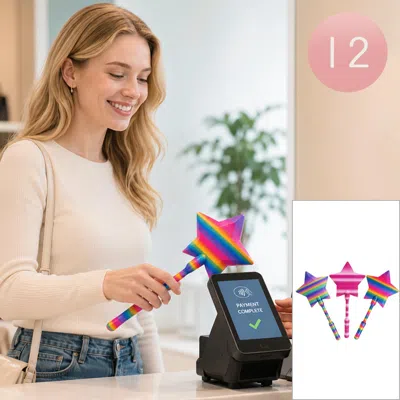 Breebe 12pcs - Star Credit Card Payment Magic Wand Toy In Multi