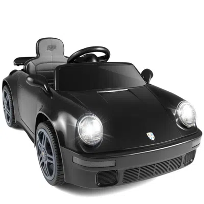 Breebe 12v Electric Ride On Car Licensed Ruf Ctr With Remote Control And Music In Black